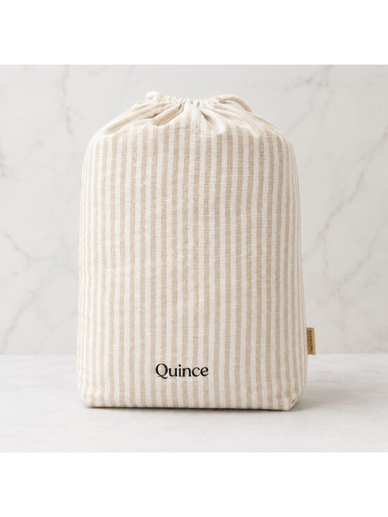 Other - S34 | Quince European Linen Duvet Cover Set King Cal King Natural/White Stripe N